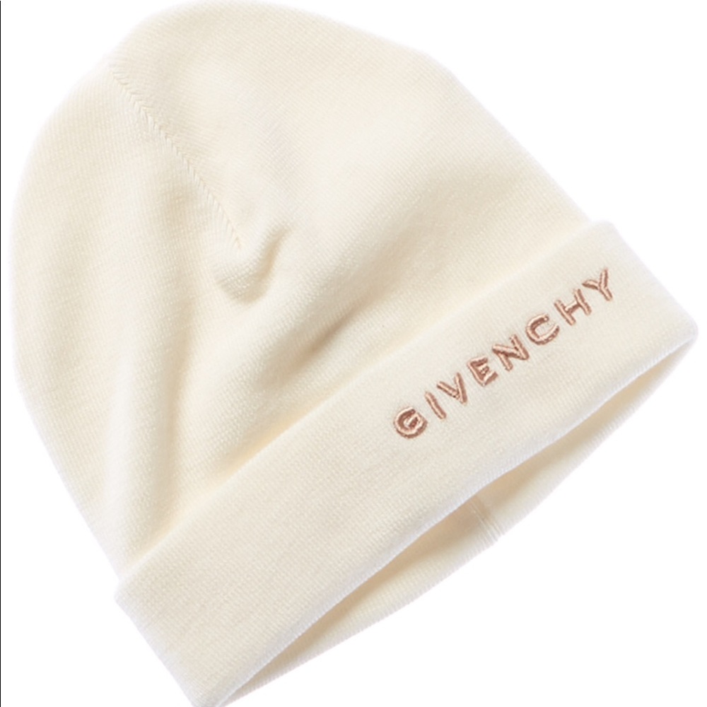 NWT Givenchy Embroidered Logo Wool Beanie